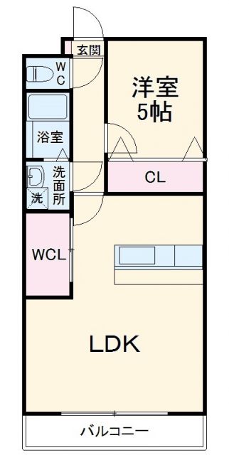 名古屋市中村区並木のマンションの間取り