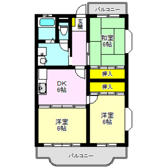 マンション吉井の間取り