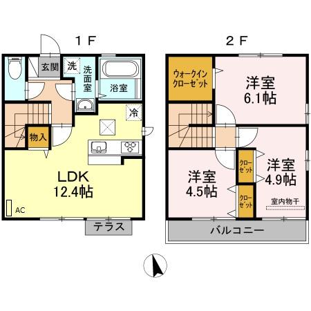 ルーチェ　C棟の間取り