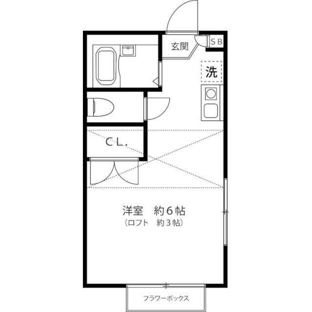 横浜市青葉区奈良のアパートの間取り