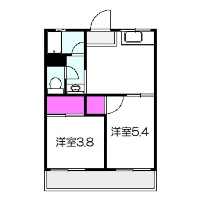 下農ハイツの間取り