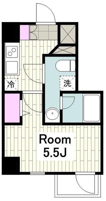 VERXEED横濱WESTの間取り