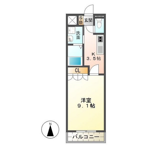 パークサイド五反田の間取り