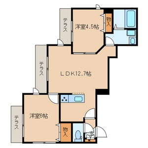 プラムツリー津田沼Ｒ＆Ｒの間取り