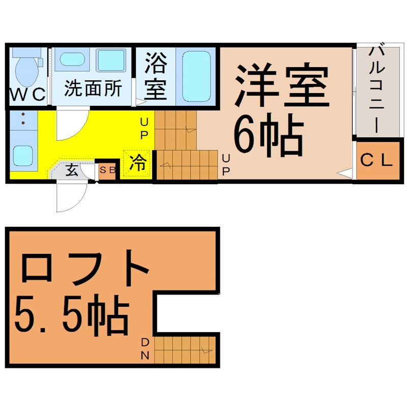 ハーモニーテラス長筬町IIの間取り