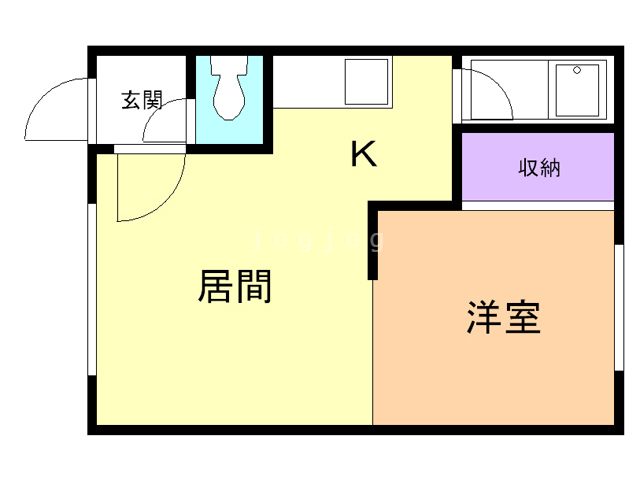 テルメハイツＡの間取り