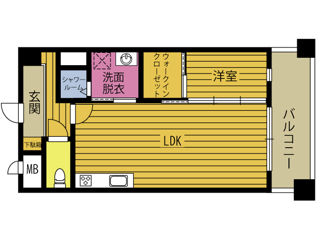 アステリア別府の間取り