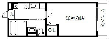 アークリード西陣の間取り