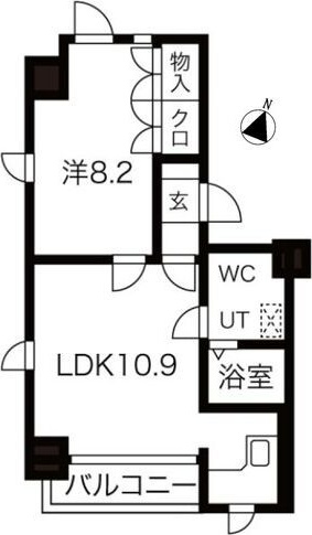 ネオアージュ大通西の間取り