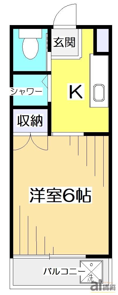 東大和市向原のアパートの間取り