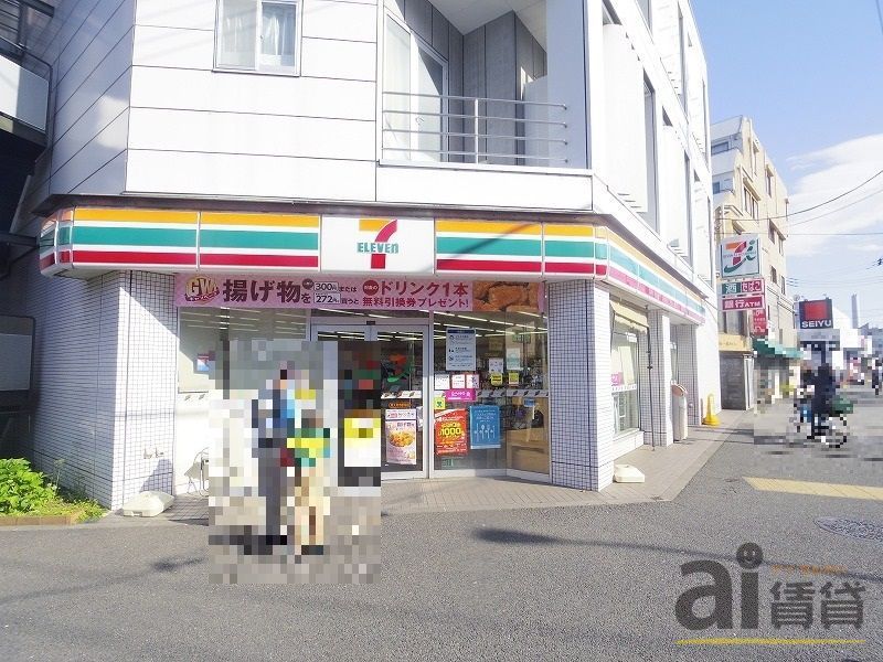 【東大和市向原のアパートのコンビニ】