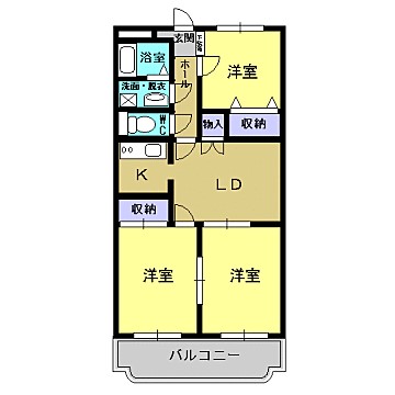 ユーミーマンションイーストワンの間取り