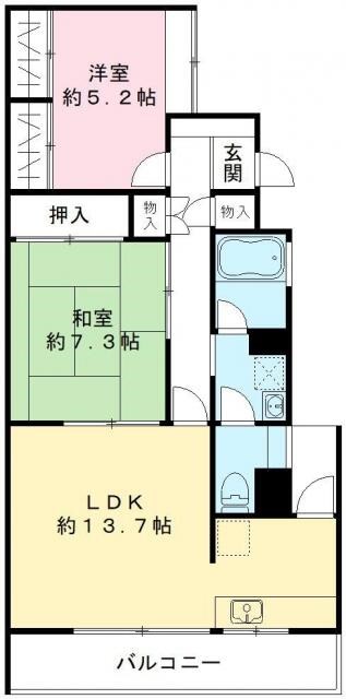 フォレスト上野毛の間取り