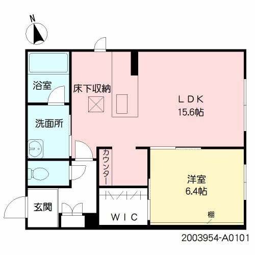 シャーメゾン千原台の間取り