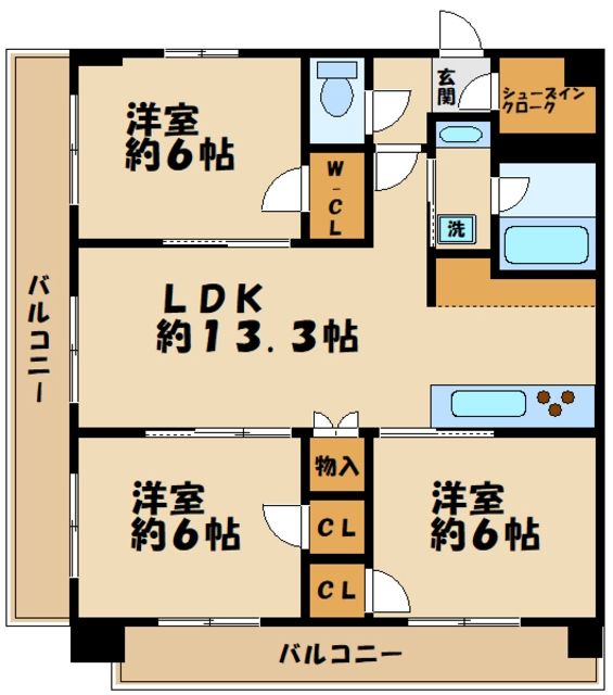 プレシス本厚木エクシアの間取り