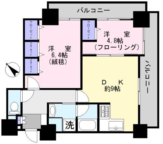 世田谷区野沢のマンションの間取り