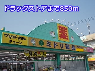 ドラックストア　ミドリ薬品（ドラッグストア）まで850m