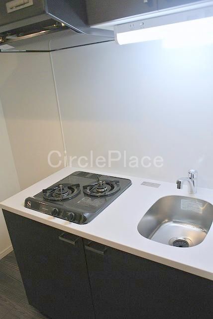 キッチン　２口ガスシステムキッチン