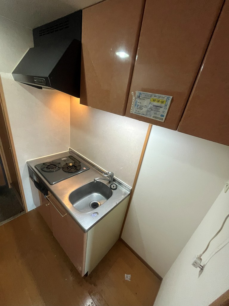 キッチン　2口・グリル付♪キッチンで、都市ガスです。