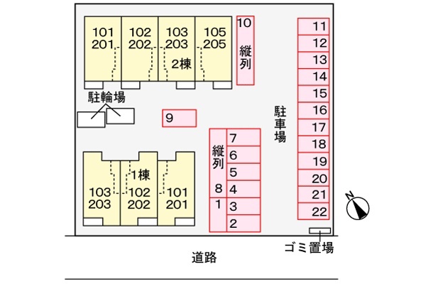 駐車場　駐車場配置図