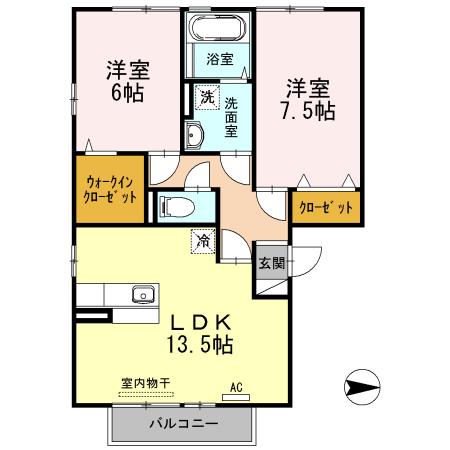 シャルル II棟の間取り写真