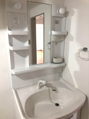 洗面設備　同建物内の別のお部屋の画像になります