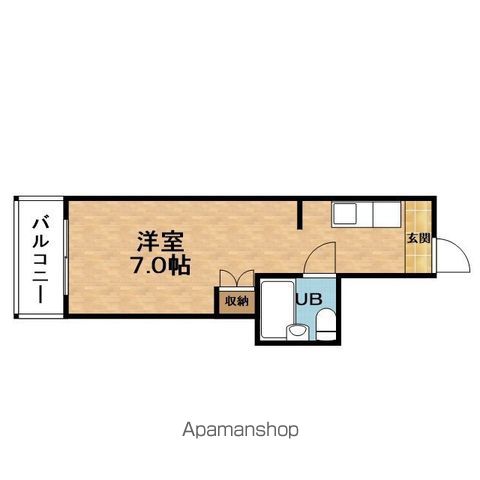 地下鉄谷町線 中崎町駅 徒歩10分 6階建 築43年の間取り写真