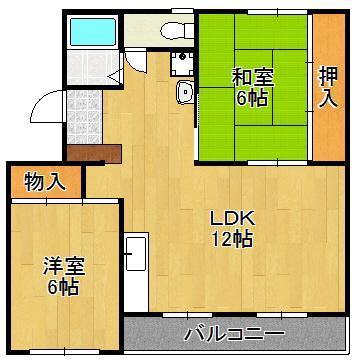 ヴィラナリー中間I 4号棟の間取り写真