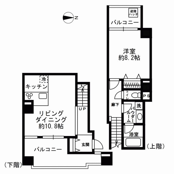 NTPRレジデンス芝浦の間取り写真