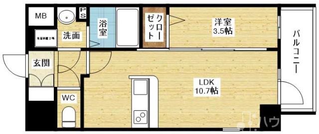 地下鉄御堂筋線 東三国駅 徒歩4分 15階建 築7年の間取り写真