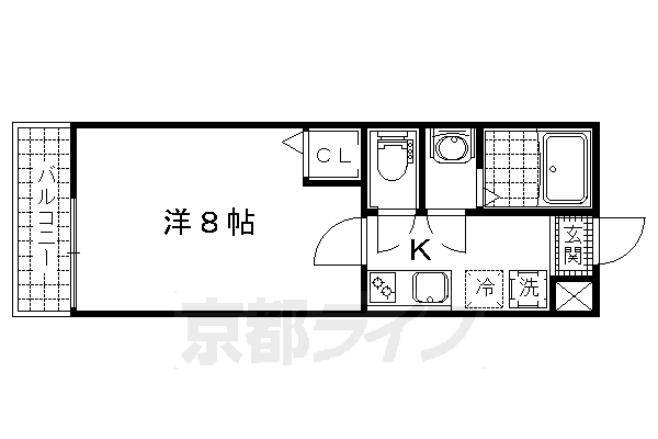 フェリーチェ御陵の間取り写真