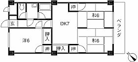 沖庄第一ハイツの間取り