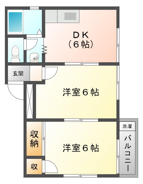 磯山ハイツの間取り