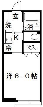 久喜市栗原のアパートの間取り