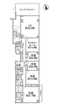 麻布マナー　AzabuManorの間取り