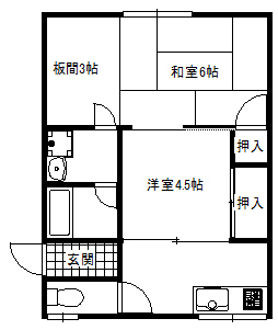 Ｕハウスの間取り