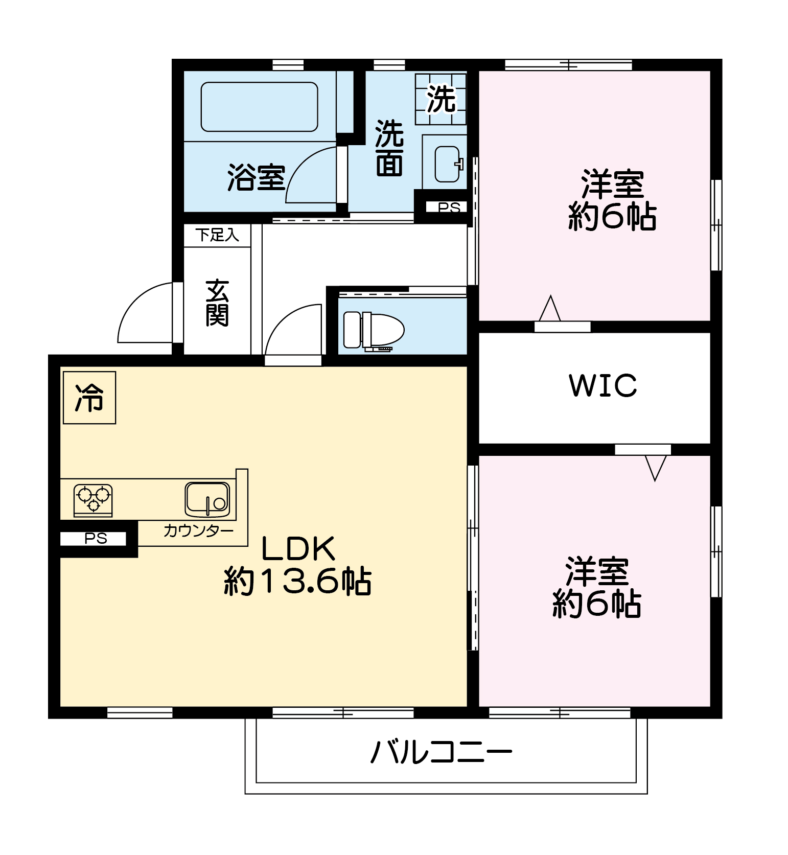 アルバート　Dの間取り