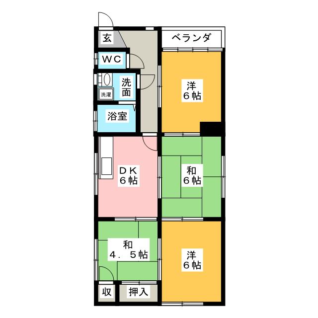 小山マンションの間取り