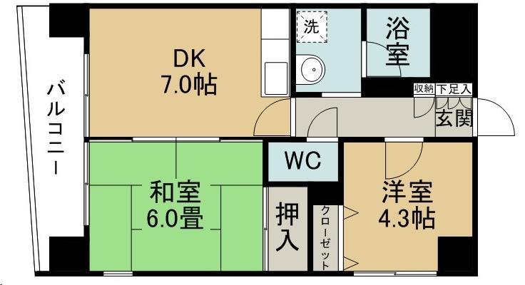 オルゴグラート仙台の間取り