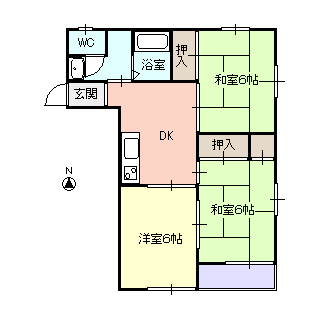 シンシア城西の間取り