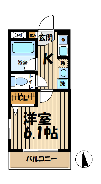 ル・シエル砂押橋の間取り