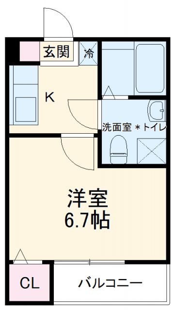 愛知県名古屋市中川区中島新町１（アパート）の賃貸物件の間取り