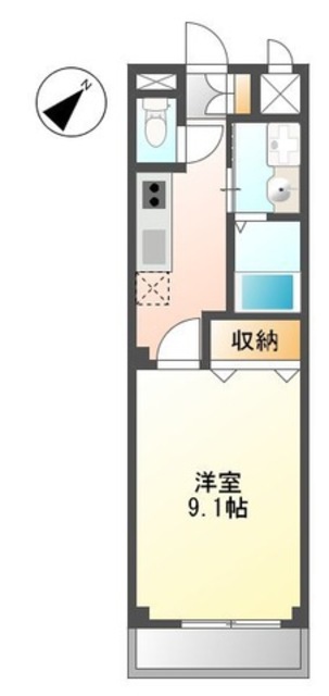 和泉市桑原町のアパートの間取り