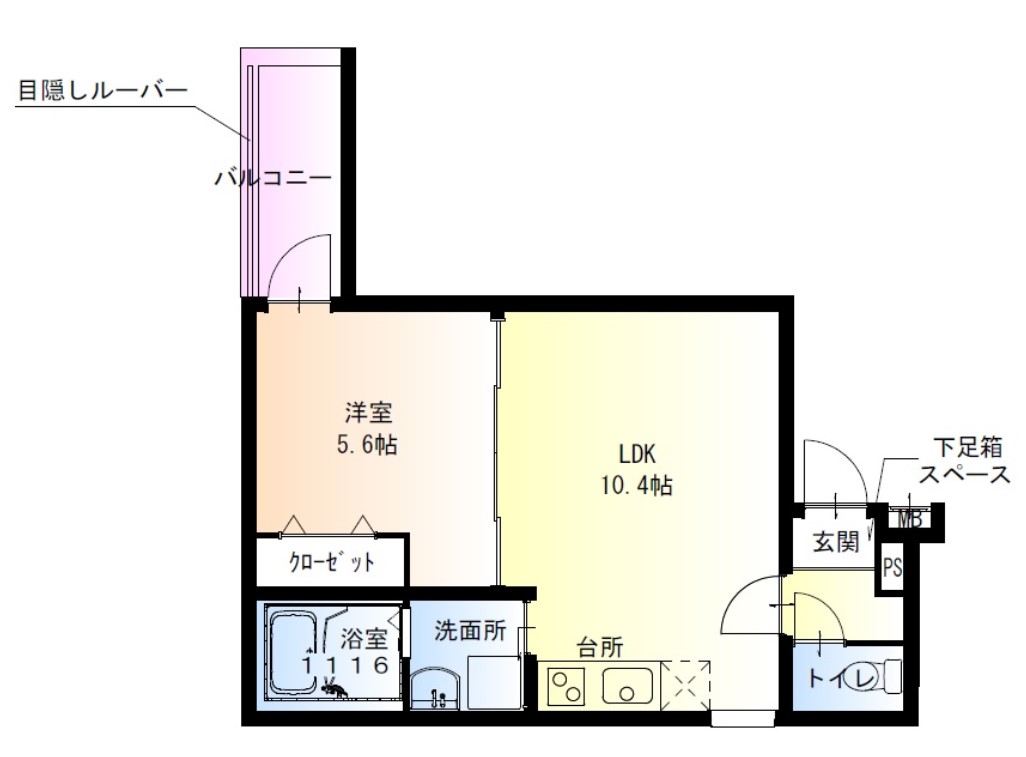 フジパレス東正雀の間取り