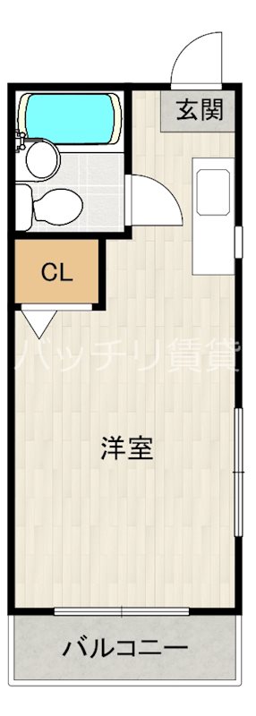 福岡市博多区住吉のマンションの間取り