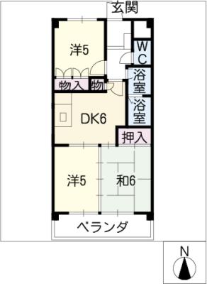 セントラルハイツ中平の間取り