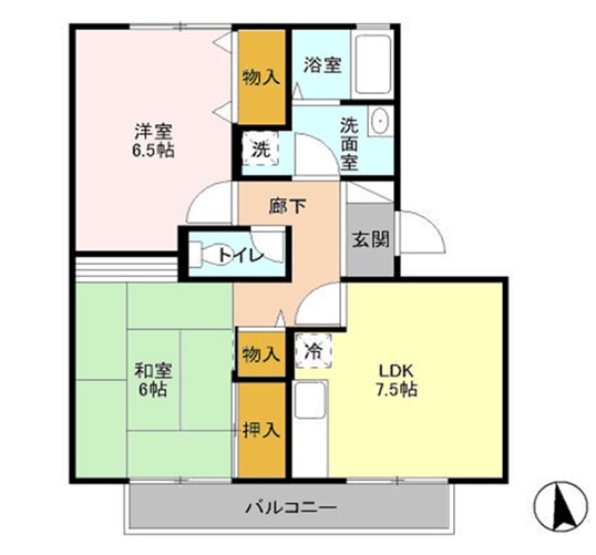 メゾンソレーユの間取り