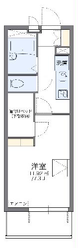 レオパレスブリリアントの間取り