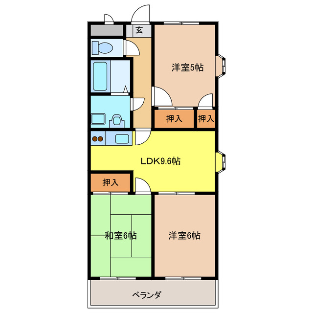 グレイシー高雄の間取り