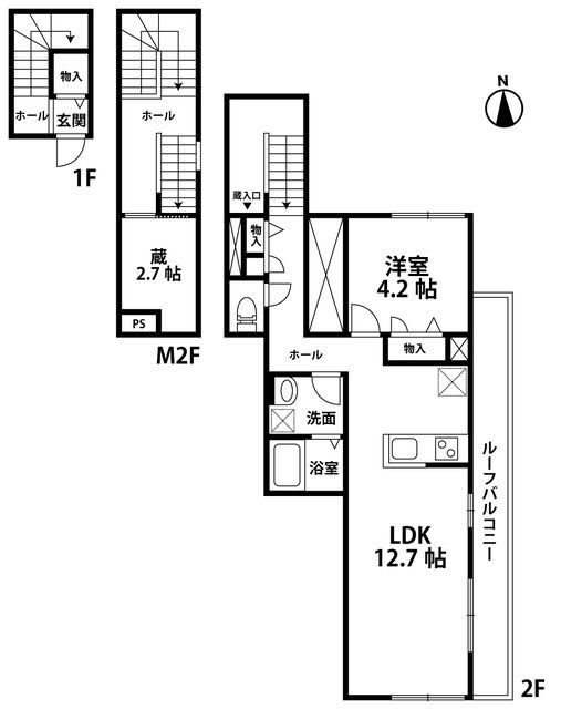 クラール白岡の間取り